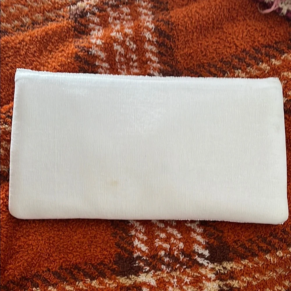 Embroidered Cream Clutch by Lisi Lerch - Picture 3 of 6